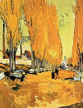 Vincent Van Gogh Les Alicamps Norge oil painting art